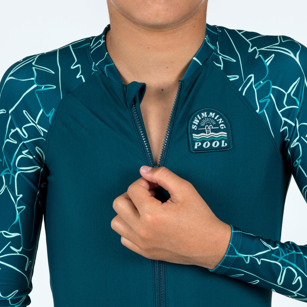 Zēnu UV aizsardzības peldēšanas tērps “100 BANA”, zaļš