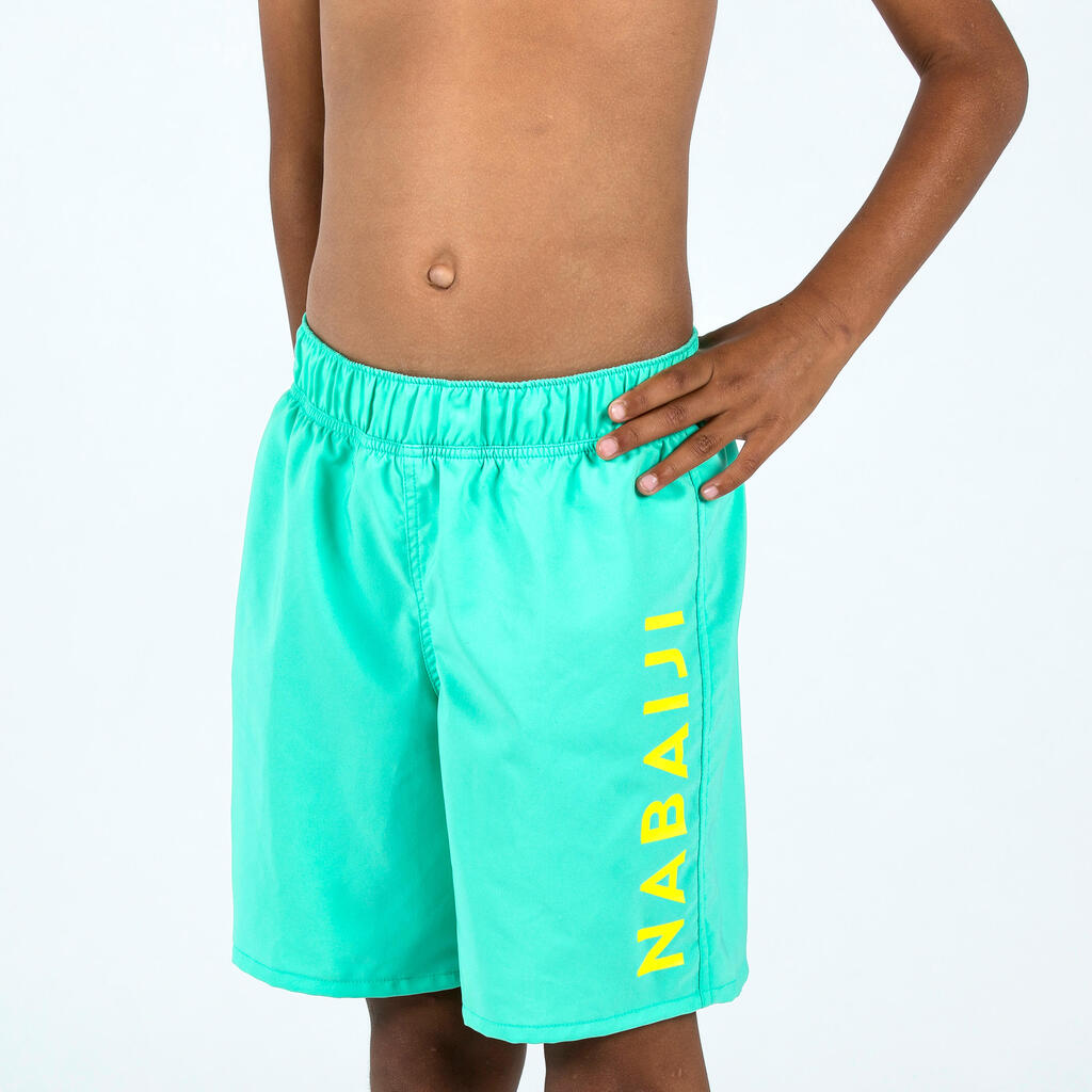 Maillot de bain natation garçon - swimshort 100 basic - vert