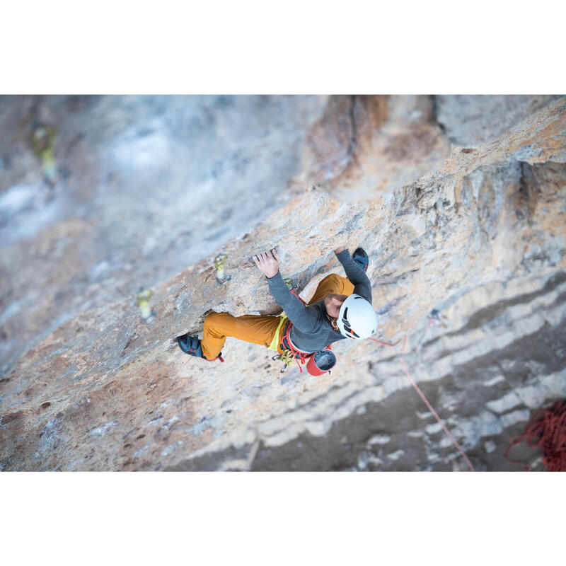 Casco arrampicata e alpinismo EDGE bianco/rosso