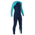 Boy's Swimsuit 100 Long Sleeves & Long Legs Sun Protection & Quick-Dry Blue UV