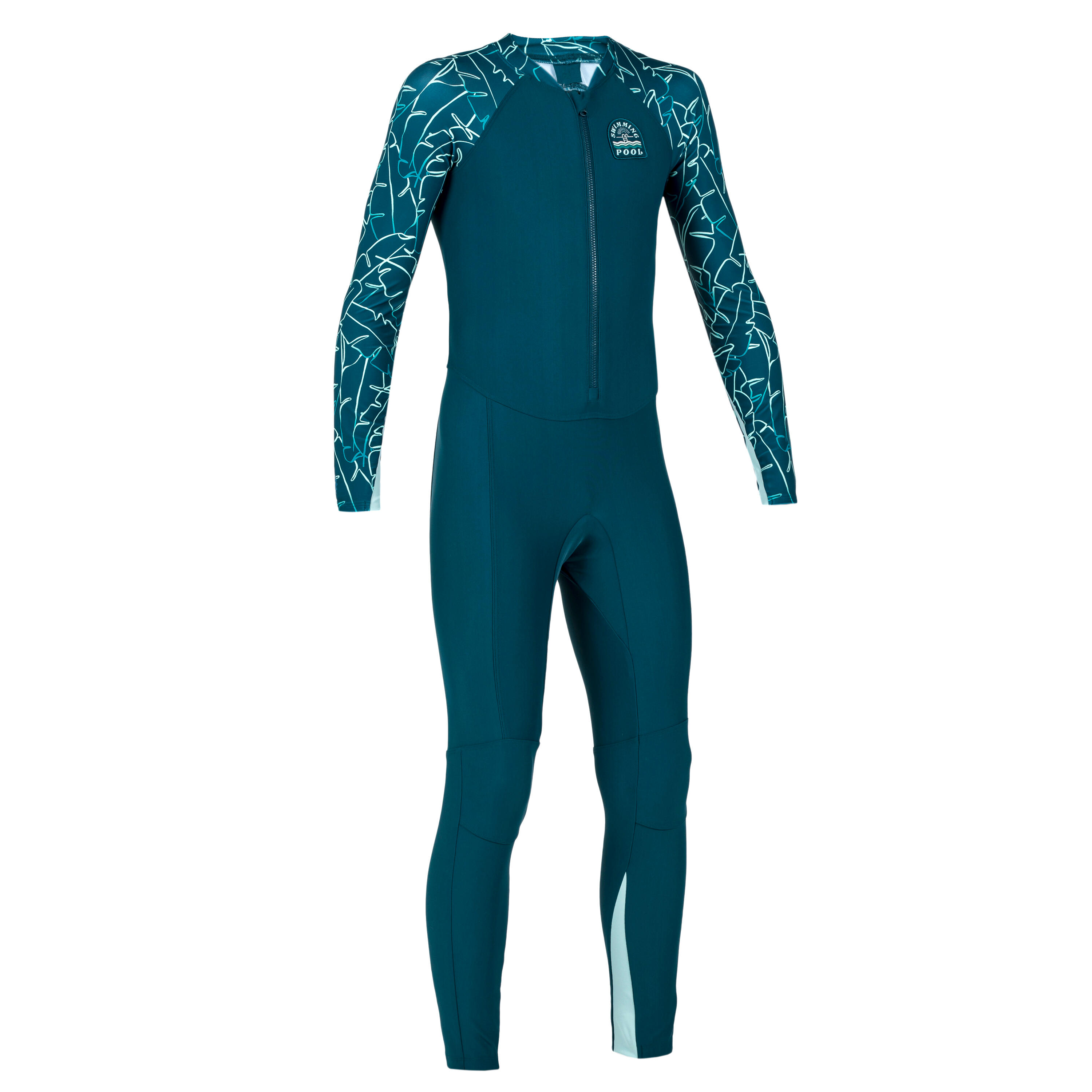 Combinaison maillot de bain 100 manches et jambes longues garcon BANA vert UV NABAIJI Decathlon