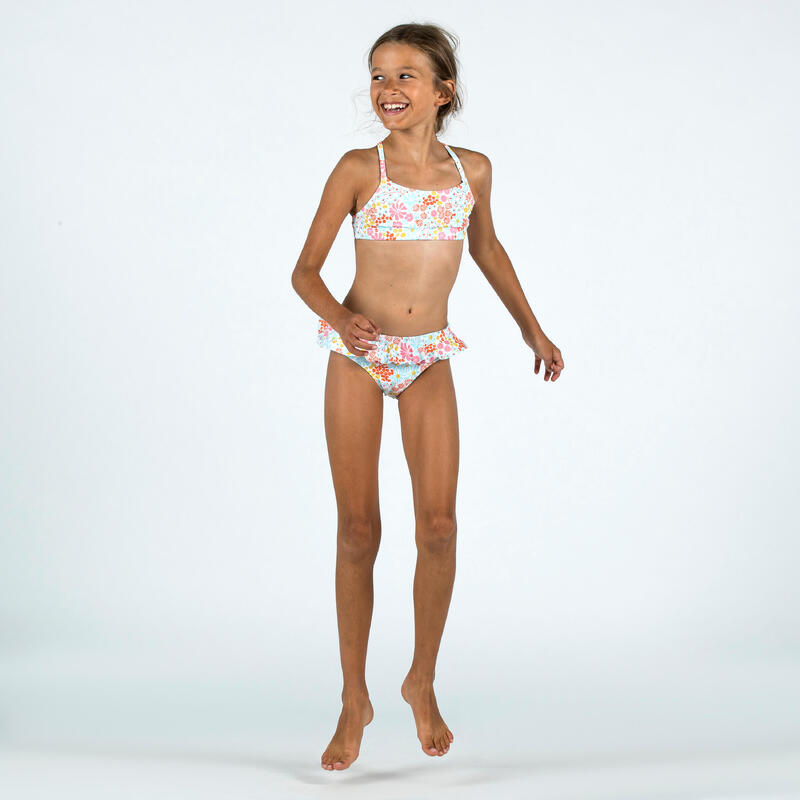 Bikinitop voor meisjes Lila Pantaï wit