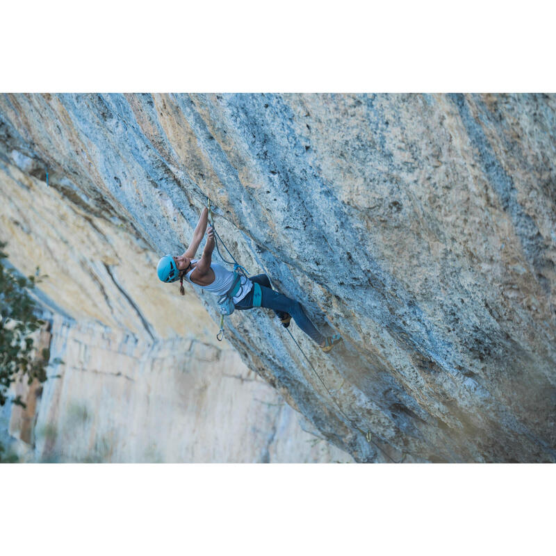 女款攀岩及高難度登山用吊帶 VERTIKA－淺碧藍色