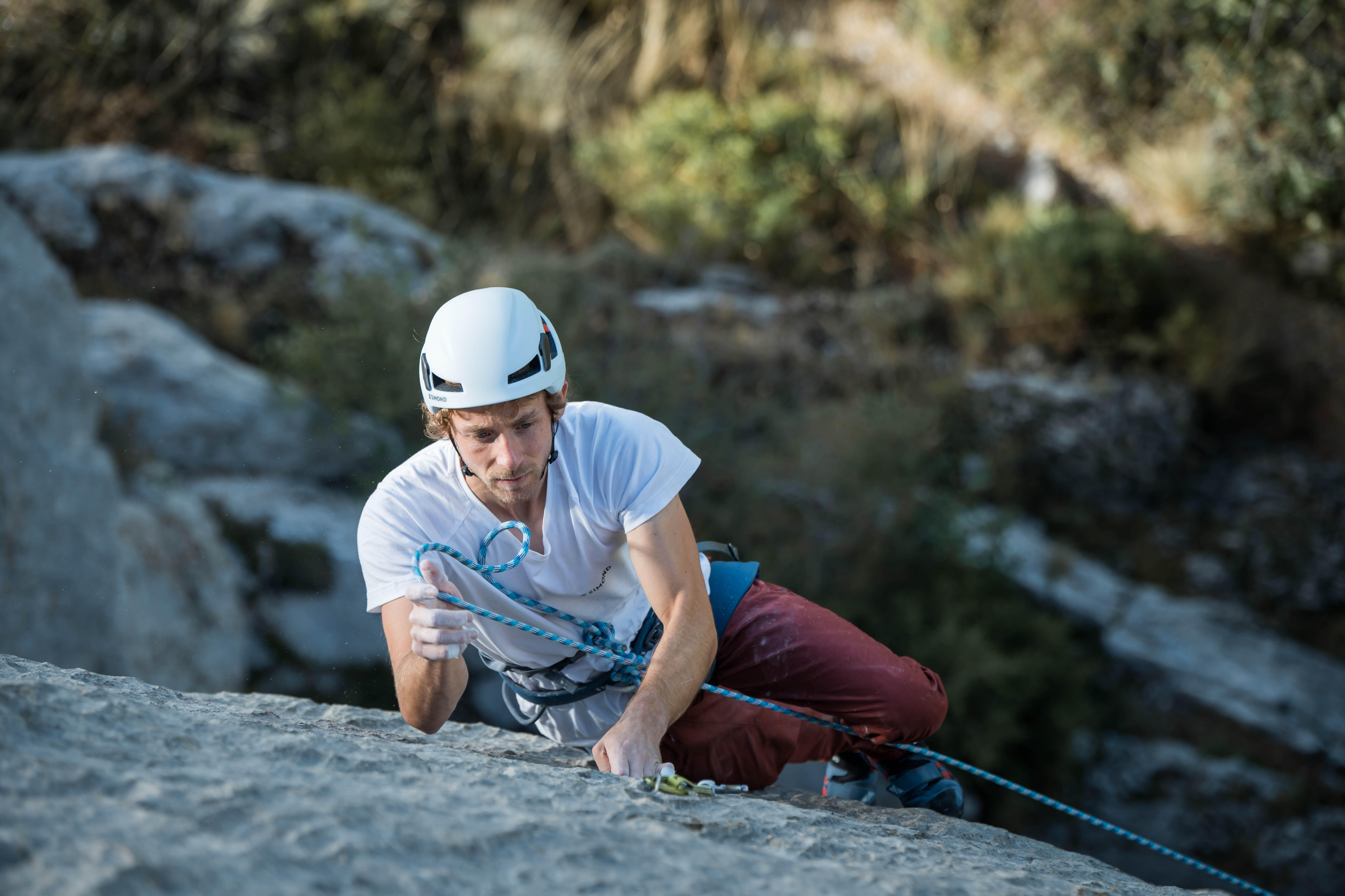 Climbing and Mountaineering Helmet - Edge White/Red - SIMOND
