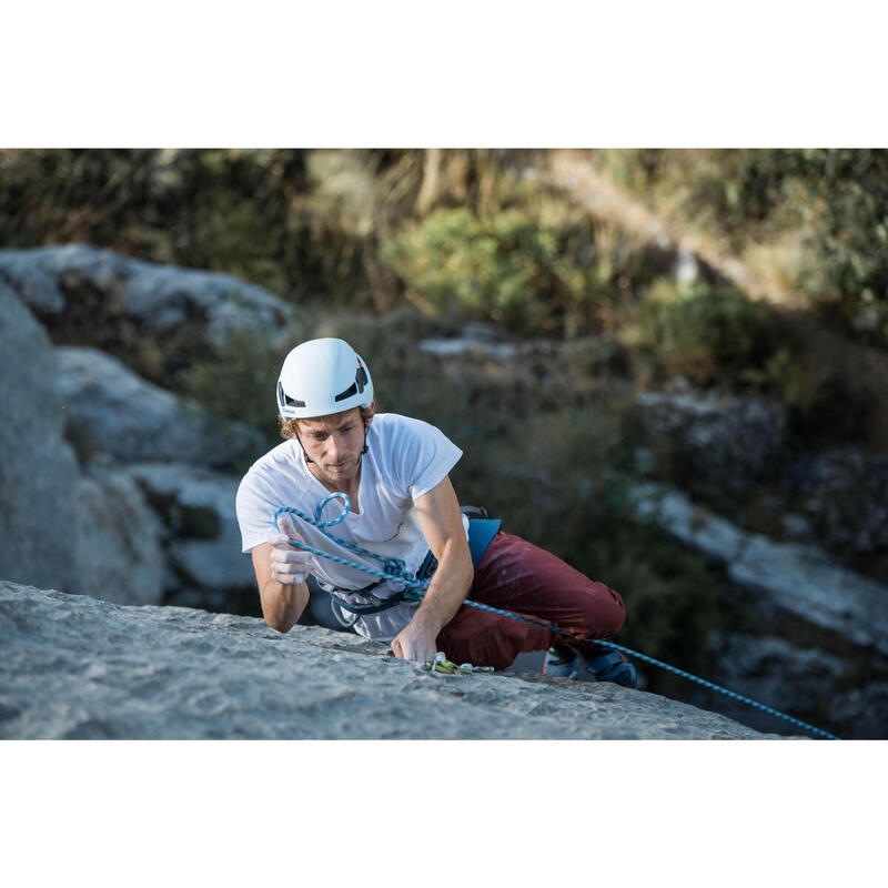 Capacete de Escalada e Alpinismo EDGE Branco/Vermelho