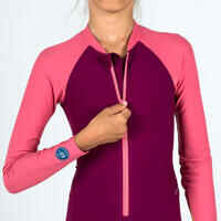 Girls' long-sleeved swimsuit - UV Combiswim 100 - Pink Purple
