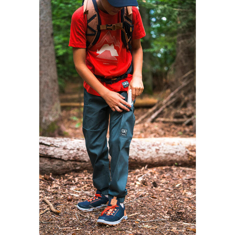 Pantalon de randonnée enfant NH100 kaki - 7-15 ans