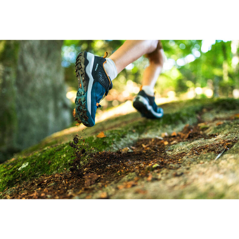 Wanderschuhe Kinder Gr. 35–38 Schnellschnürung - Crossrock blau