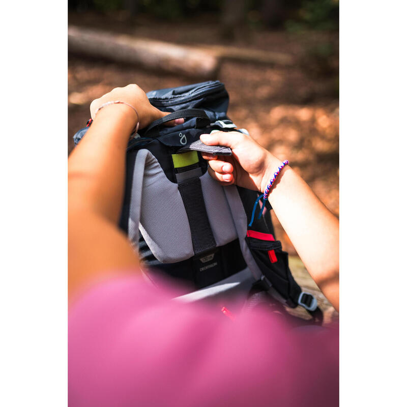 Mochila de caminhada criança 7-15 anos 28L, MH500 preto