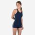 Girls' 1-Piece Shorty Swimsuit Secure Fit & Quick-Dry Blue
