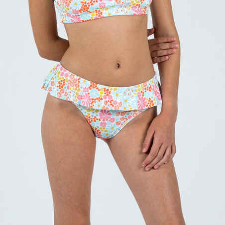 Girls’ Swimsuit Bottoms Lila Pantai - White