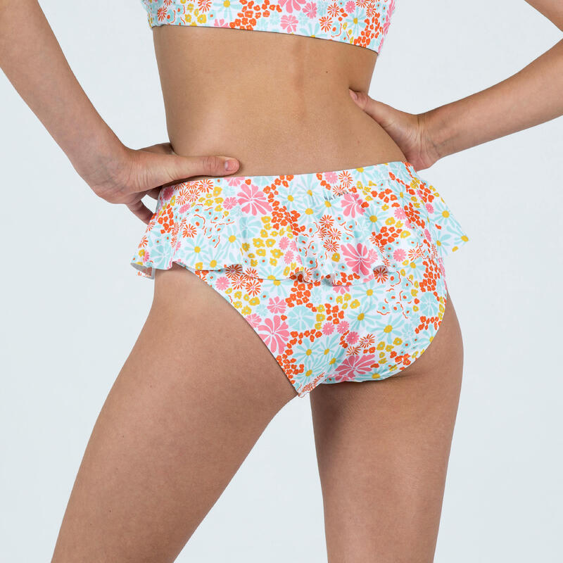 Çocuk Normal Kesim Bikini Altı - Beyaz - Desenli - LILA