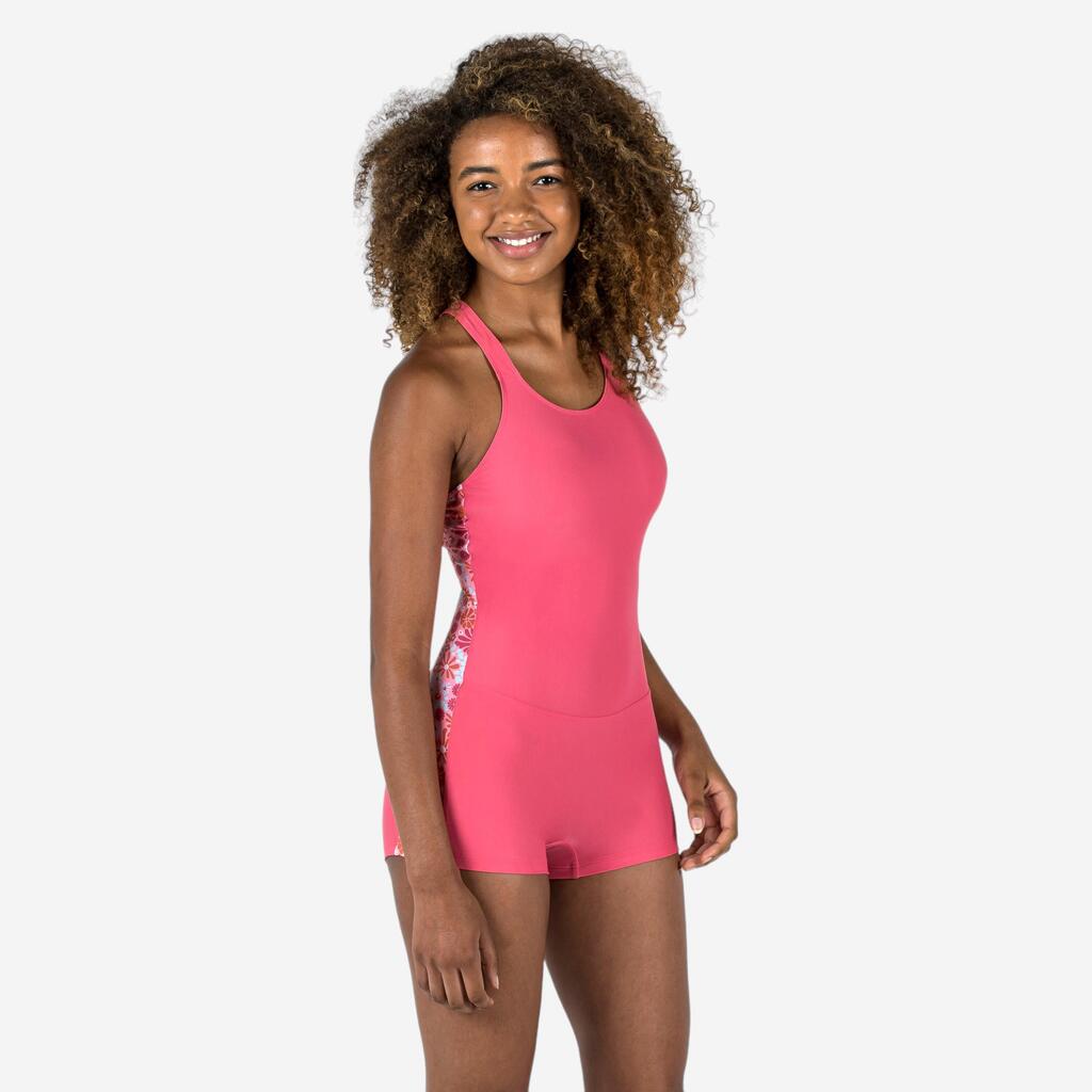 TRAJE DE BAÑO SHORTY NATACIÓN NIÑA VEGA ROSA