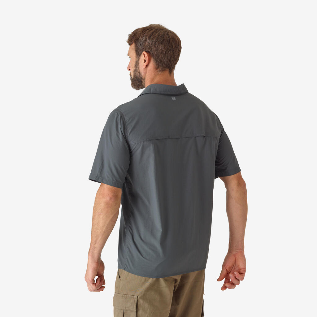 CHEMISE LEGERE MANCHES COURTES 100 GRISE