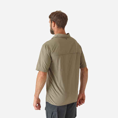 Lengvi trumparankoviai marškinėliai „100“, žali