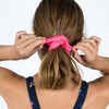 Girls’ swimming hair scrunchie pink