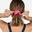 Chouchou de natation cheveux fille rose