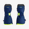 WARM AND WATERPROOF CHILDREN'S SKI MITTENS BLUE AND YELLOW