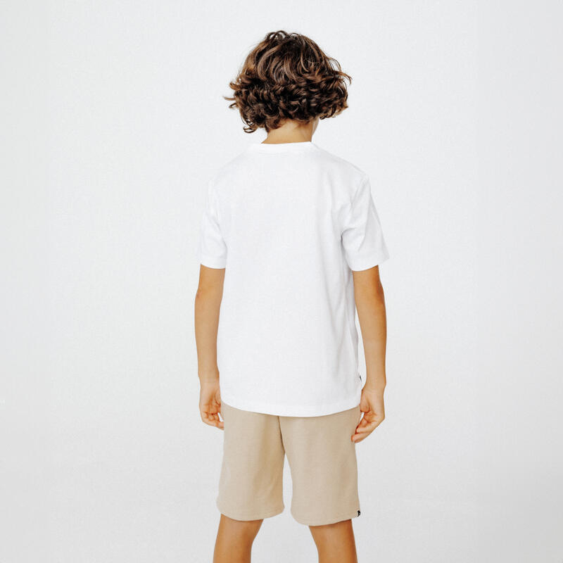 T-shirt manches courtes Paris 2024 Celebrate Essentiel Enfant blanc