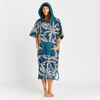 Adult Surf Poncho - 500 Lino Blue