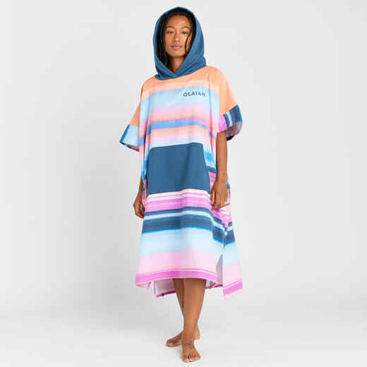 
      Adult Surf Poncho - 500 Sunset pink
  