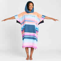 Adult Surf Poncho - 500 Sunset pink