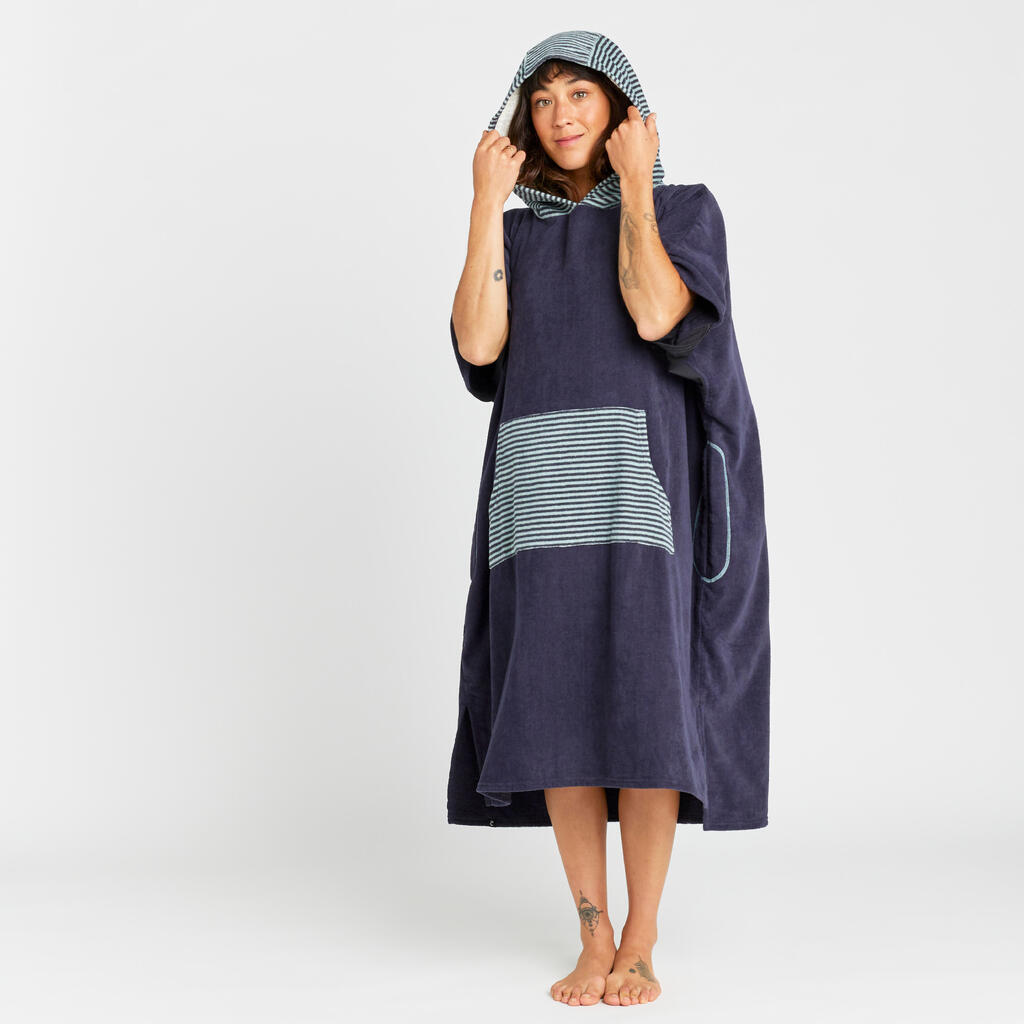 Adult Surf Poncho - 900 - Fish Blue grey