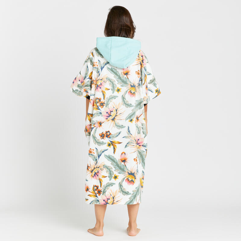 Poncho surf Adulte - 500 Belly blanc