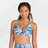 Women's bralette swimsuit top - Agatha palmer blue