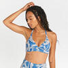 Bikinitop voor dames Bea palmer blauw