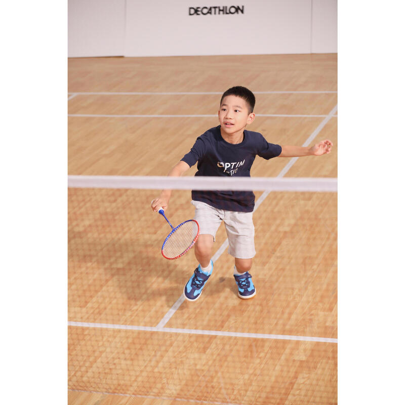 Kids Badminton Racket 90g Aluminium BR100 Blue Red