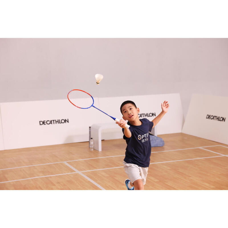 Raquete Badminton para Crianças 90g Alumínio BR100 Azul Verm