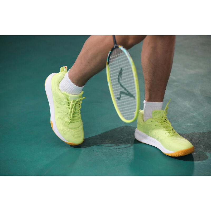 MEN BADMINTON SHOES BS SENSATION 530 LIME