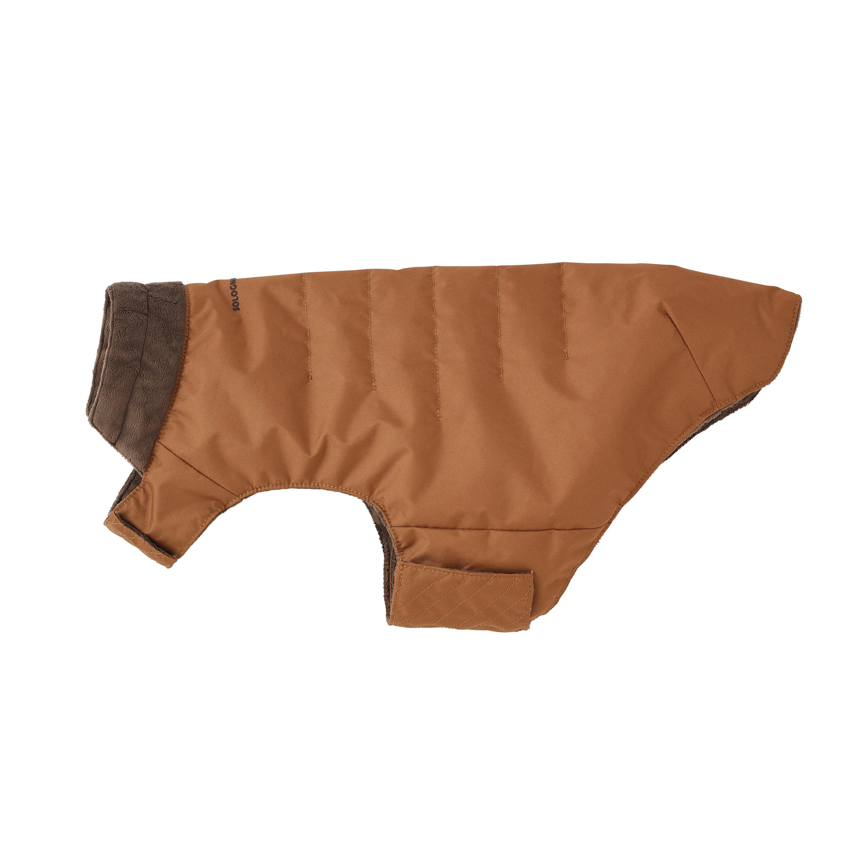 Abrigo Chaleco Perro Marrón Cálido Adaptable Resistente 9/16