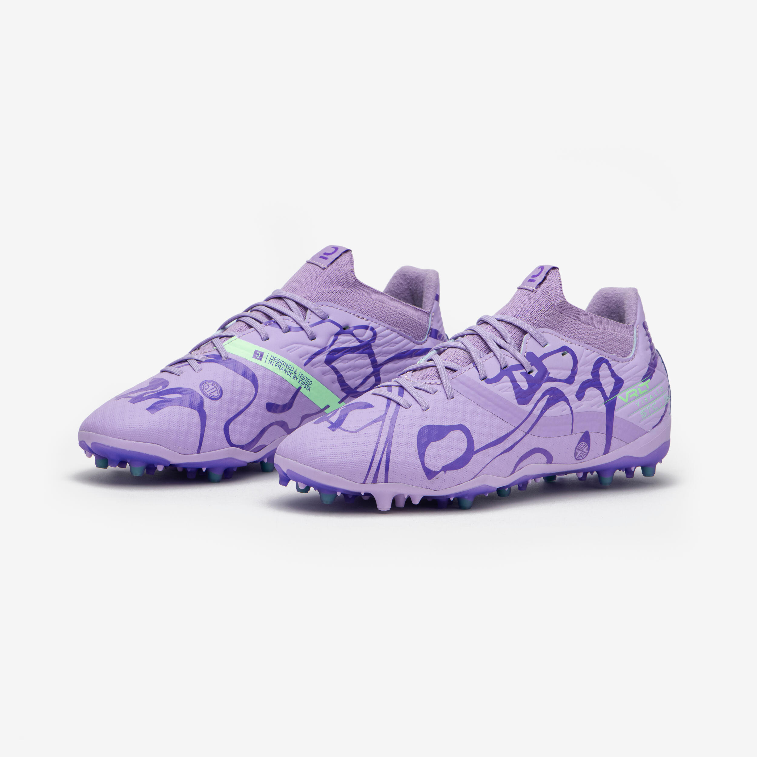 BOTAS DE FUTBOL MUJER VIRALTO III W MG AG PURPLE RAIN Decathlon
