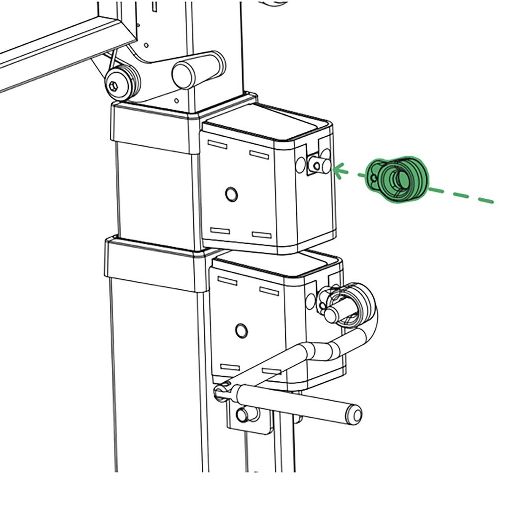 Plastic Connector for the B500 Box Basketball Basket