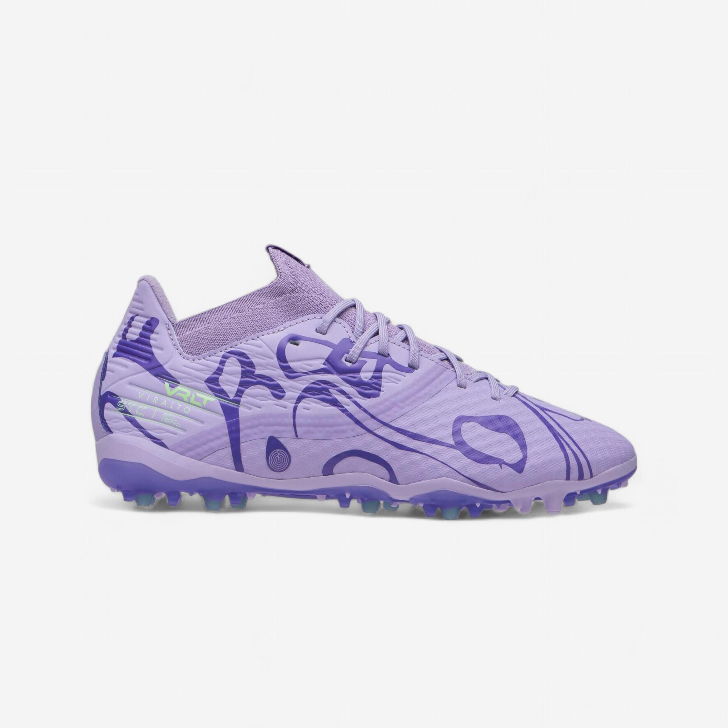 Kipsta - Chaussures De Football Femme Viralto Iii-w Mg/ag Purple Rain - Chaussures De Football - Football / Futsal / Sepak - Violet - 37 - Decathlon