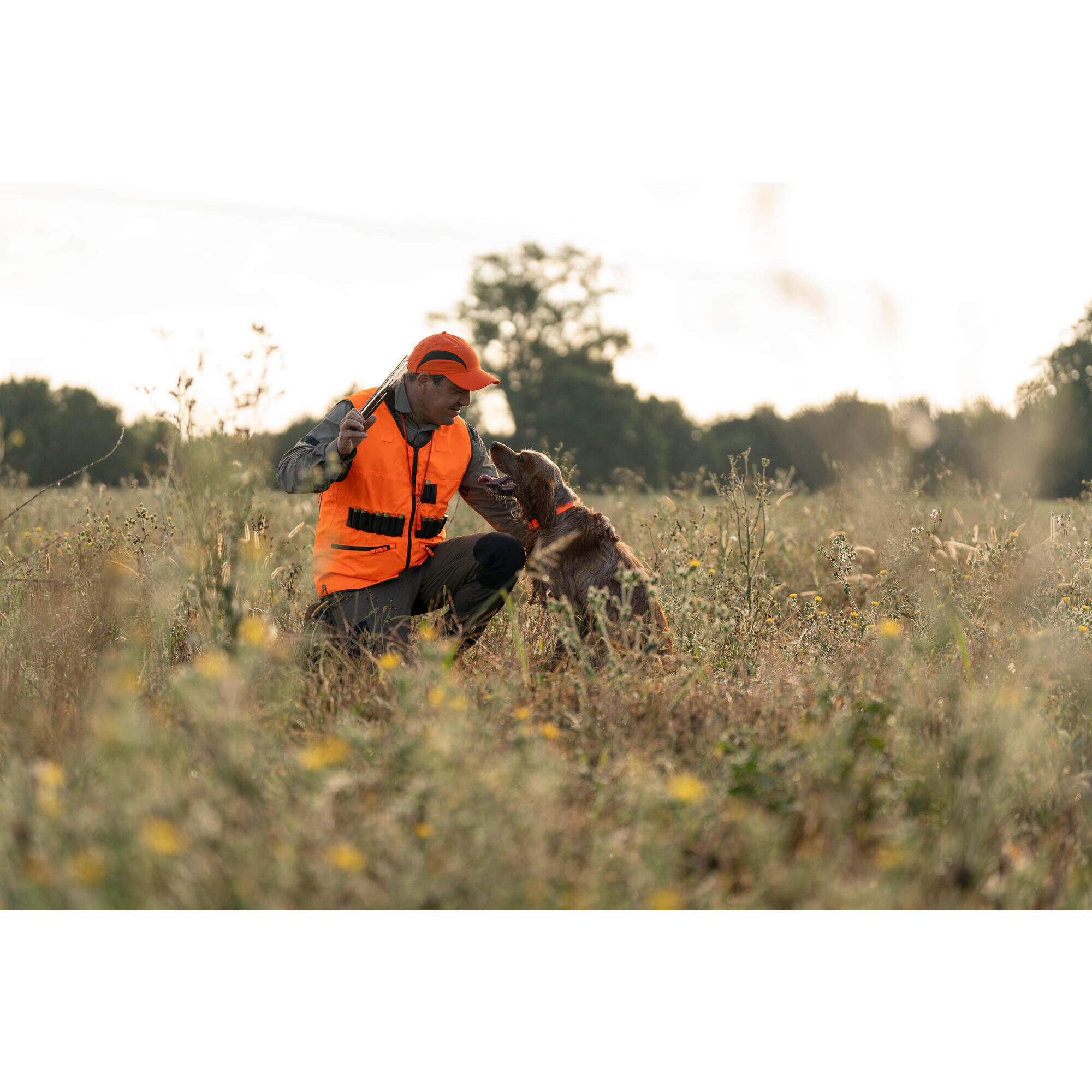 LIGHT ORANGE BREATHABLE HUNTING CAP