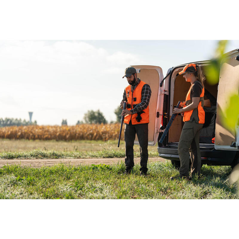 Jagdhose Steppe 300 Cargo strapazierfähig grün