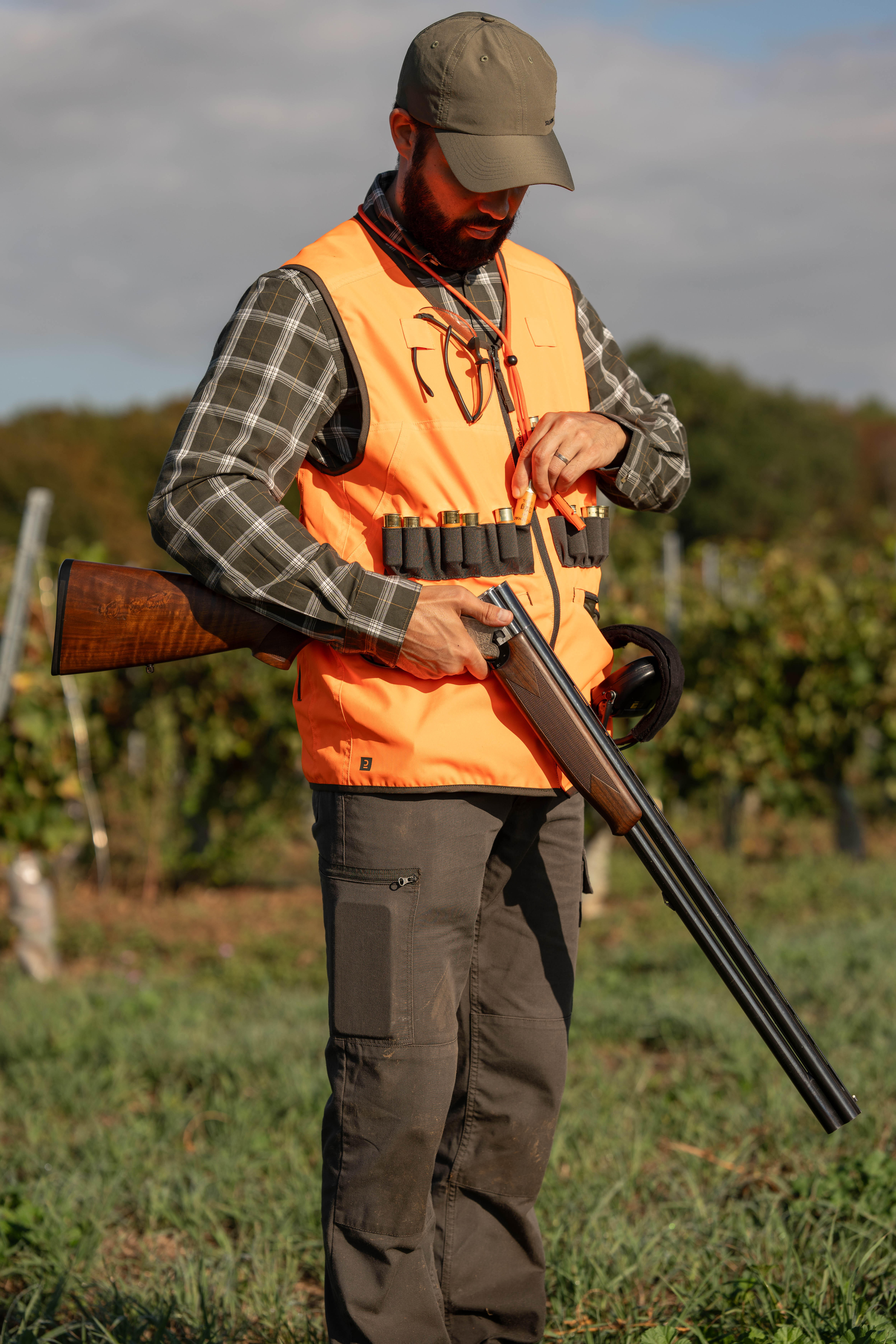 Chemise à carreaux – 100 vert - SOLOGNAC