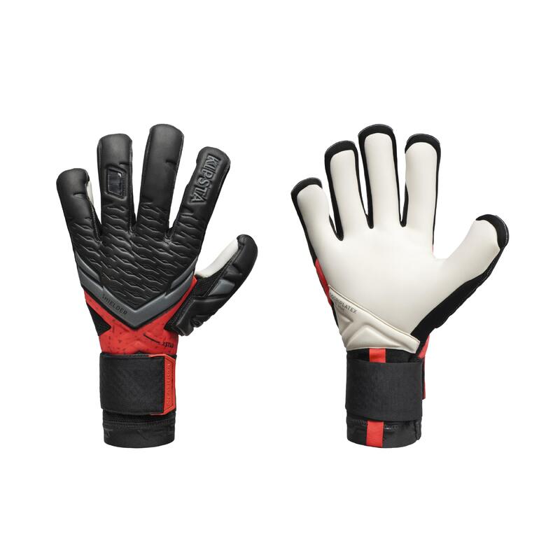 Guantes de Portero Kipsta F100 RESIST niños verde negro - Decathlon