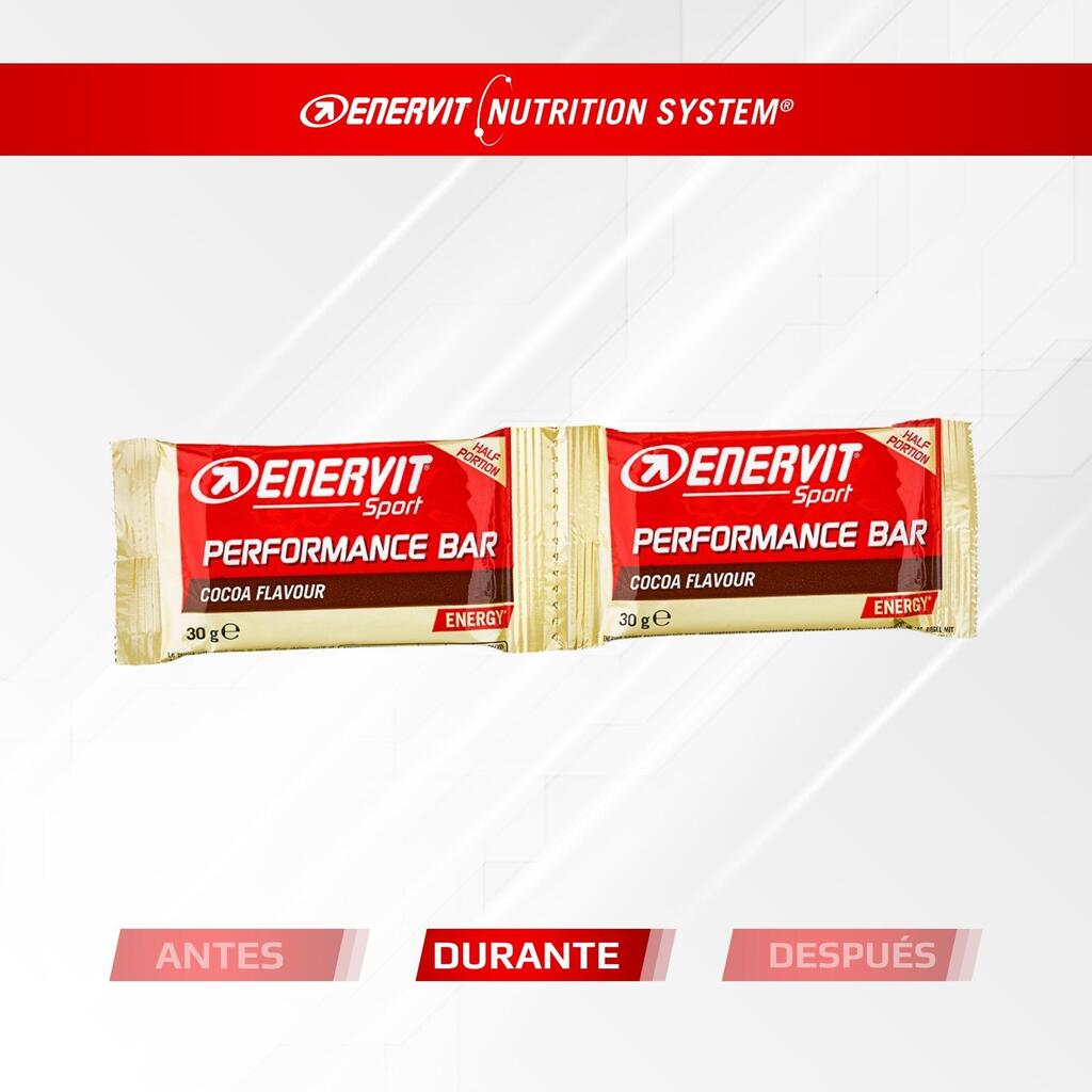 x2 Barras de proteína de 30g con 12g de proteína sabor a cacao Enervit