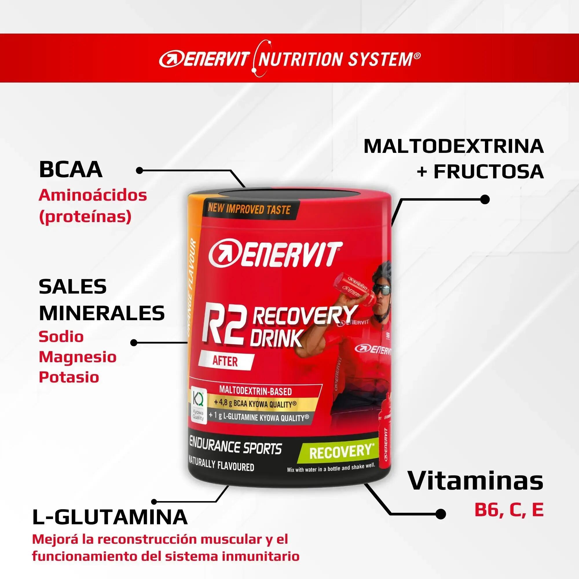Bebida de recuperación para despúes del ejercicio sabor natural Enervit 3/3