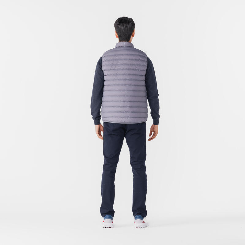 Men's golf sleeveless down jacket - MW500 grey