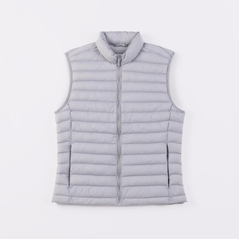 Women's golf sleeveless down jacket - MW500 grey