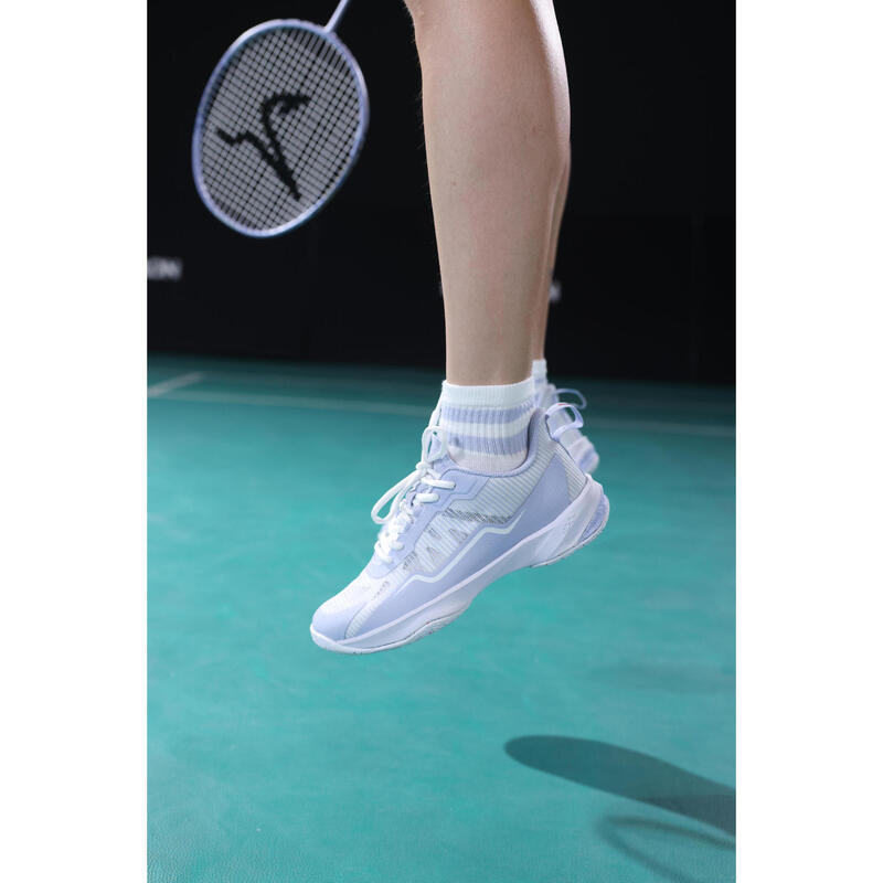 Scarpe badminton donna BS 560 blu-grigio