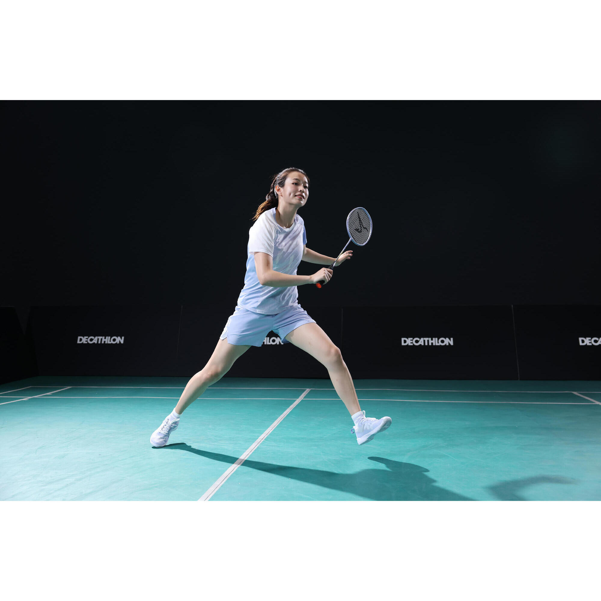 BS Lite 560 Women's Badminton Shoes - Blue/Grey