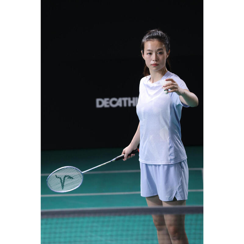 LITE Badminton T-shirt 560 Women Blue Grey