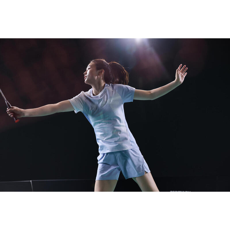 LITE Badminton T-shirt 560 Women Blue Grey