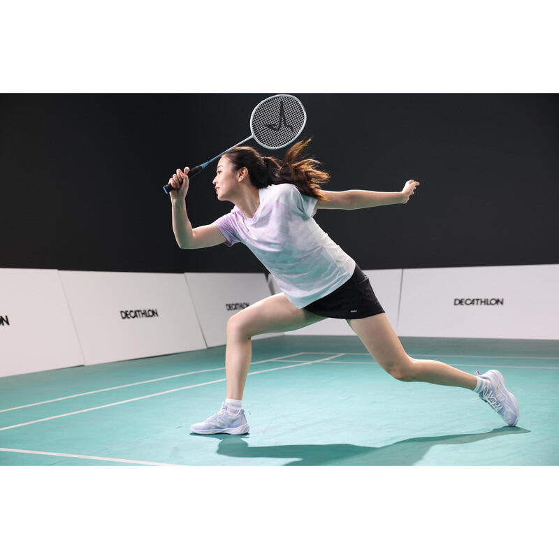 CALÇADO BADMINTON/SQUASH BS 560 LITE MULHER AZUL CINZA